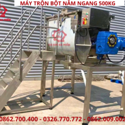 MÁY TRỘN BỘT NẰM NGANG 500KG