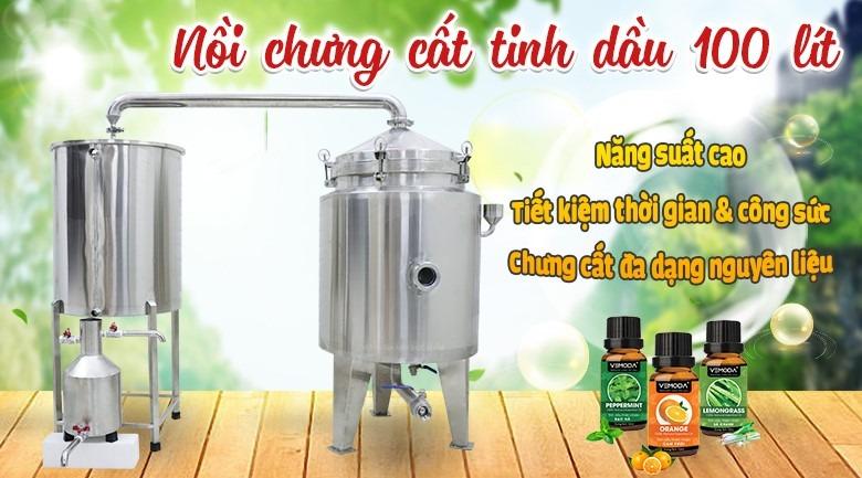 MÁY CHƯNG CẤT TINH DẦU 100l