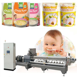 Dây chuyền sản xuất cháo đóng bịch