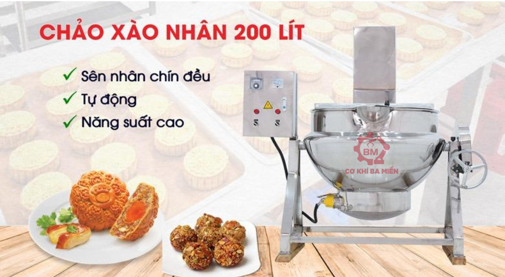 Chảo xào nhân 200 Lít