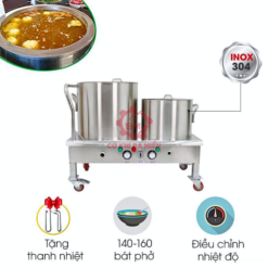 Bộ nồi nấu phở đôi 20-60L