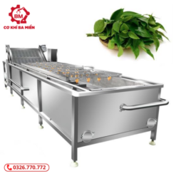 Rửa lá trà tiện lợi cùng máy rửa rau củ
